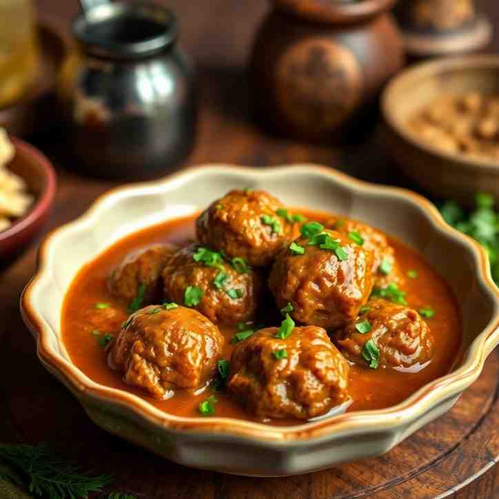 Healthy Afghan Kofta Flavorful Meatballs in Sauce